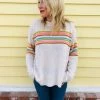 Lush Clothing Retro Stripe Sweater
