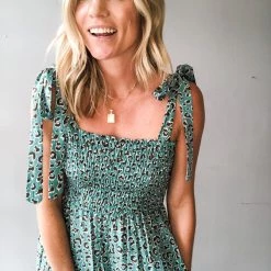 Blue Buttercup Emmy Leopard Jumpsuit