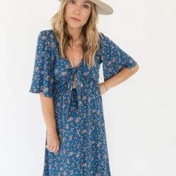 Audrey 3+1 Jessa Floral Midi Dress Clothing