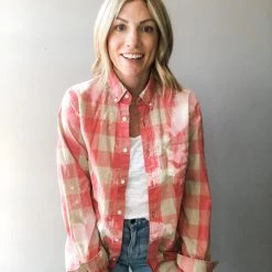 Envy Upcycle The Rolling Stones Vintage Band Tee Flannel Clothing