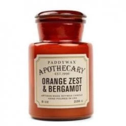 Paddywax Apothecary Orange Zest & Bergamot Glass Candle Clothing