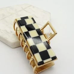 Wall To Wall Check Up Claw Clip Hair Accessories