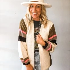 Saltwater Luxe Fall Stripe Cardigan Clothing