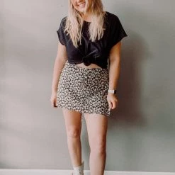 Audrey 3+1 Flower Flare Skirt Clothing