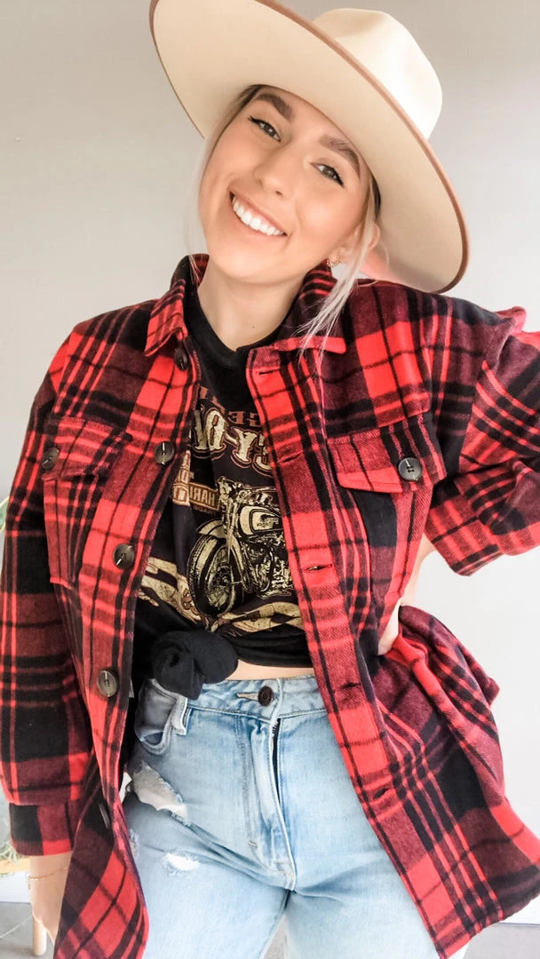 Trend Notes Bad Guy Plaid Oversized Jacket Clothing 1 Trend Notes Bad Guy Plaid Oversized Jacket Clothing