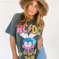 Daydreamer ACDC Fly On The Wall Boyfriend Tee