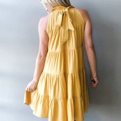 Pinch Hideaway Halter Dress Clothing