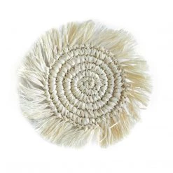 Bali Harvest Straw Fringe Coaster