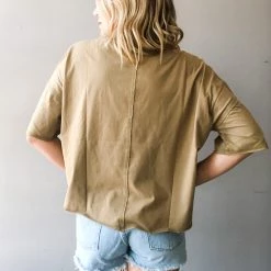 Blue B Bad Guy Distressed Crop Tee Clothing