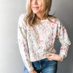 Trend Notes Clothing Confetti Pullover