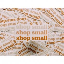 Terracotta Blush Boho Shop Small Sticker Clothing