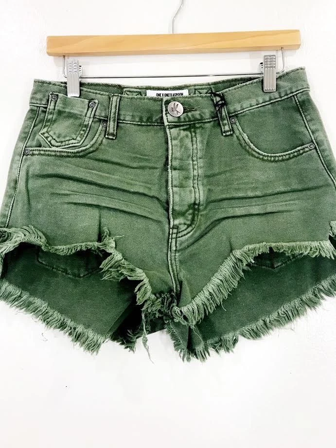 Clothing One Teaspoon Le Wolves Mid Length Shorts 1 Clothing One Teaspoon Le Wolves Mid Length Shorts