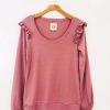 Chaser Brand Clothing Chaser Baby Ruffle L/S Pullover