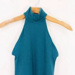 Audrey 3+1 Mock Neck Halter Bodysuit