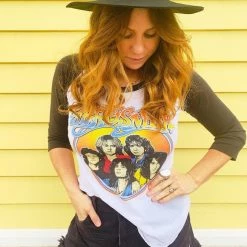 Chaser Brand Chaser Aerosmith Baseball Tee Clothing