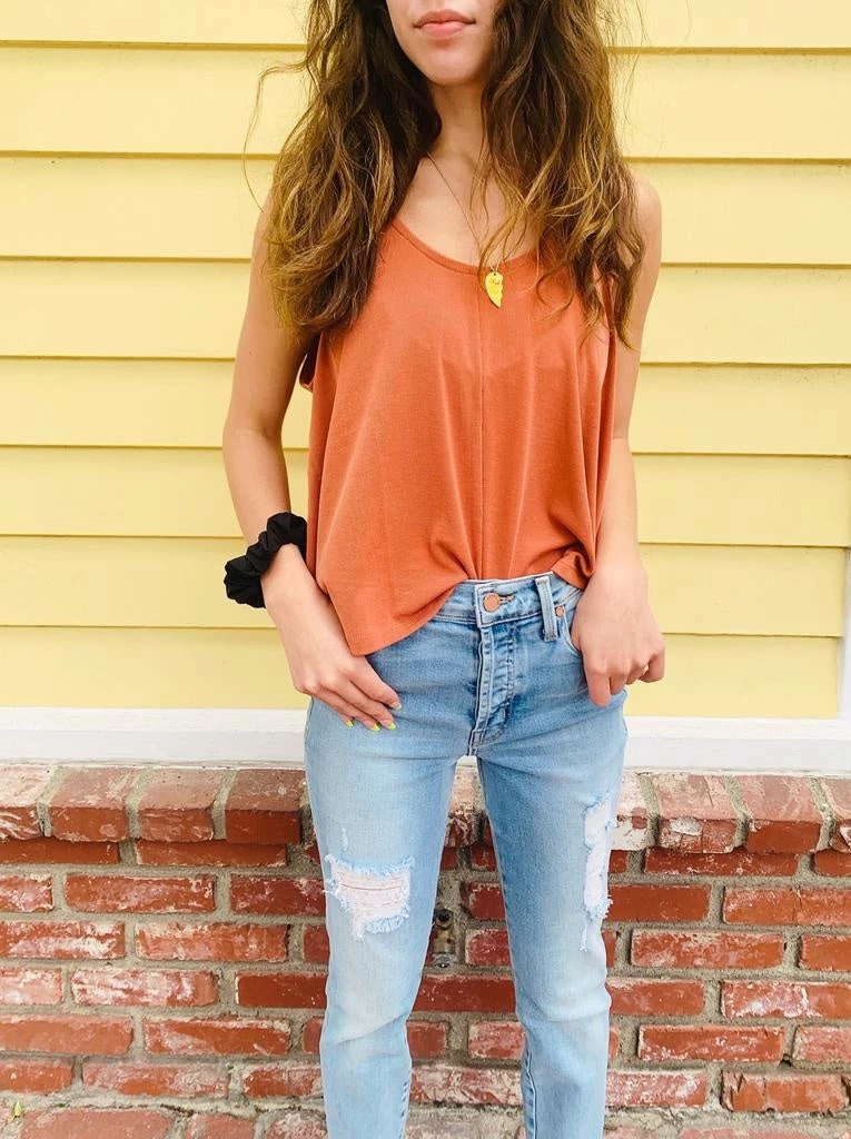 Clothing Saltwater Luxe Scoop A Line Tank 1 Clothing Saltwater Luxe Scoop A Line Tank