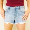 One Teaspoon Mid Rise Trucker Shorts Clothing