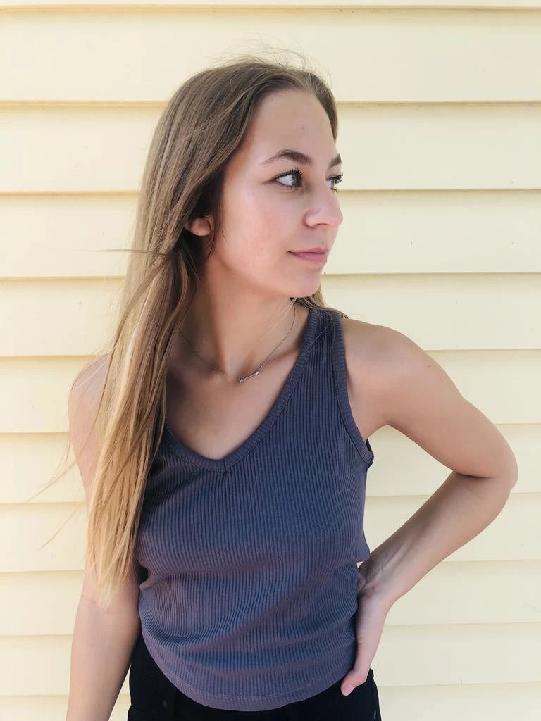 Chaser Brand Clothing Chaser Cozy Rib V-Neck Crop Tank 1 Chaser Brand Clothing Chaser Cozy Rib V-Neck Crop Tank