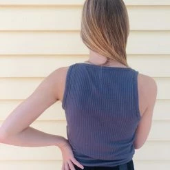 Chaser Brand Clothing Chaser Cozy Rib V-Neck Crop Tank