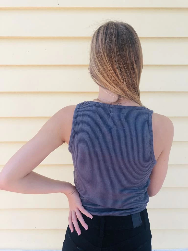 Chaser Brand Clothing Chaser Cozy Rib V-Neck Crop Tank 2 Chaser Brand Clothing Chaser Cozy Rib V-Neck Crop Tank