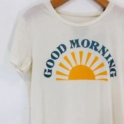Chaser Brand Clothing Chaser Good Morning Crew Neck Tee