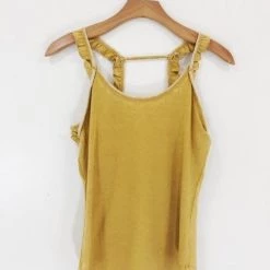 Chaser Brand Chaser Vintage Rib Ruffle Tank