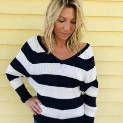 Chaser Brand Chaser Ribbed Double V Raglan Pullover Clothing