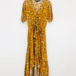 Kivari Dakota Tie Front Midi Dress