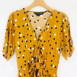 Kivari Dakota Tie Front Midi Dress