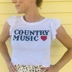 Chaser Brand Chaser Flutter Sleeve Country Music Tee