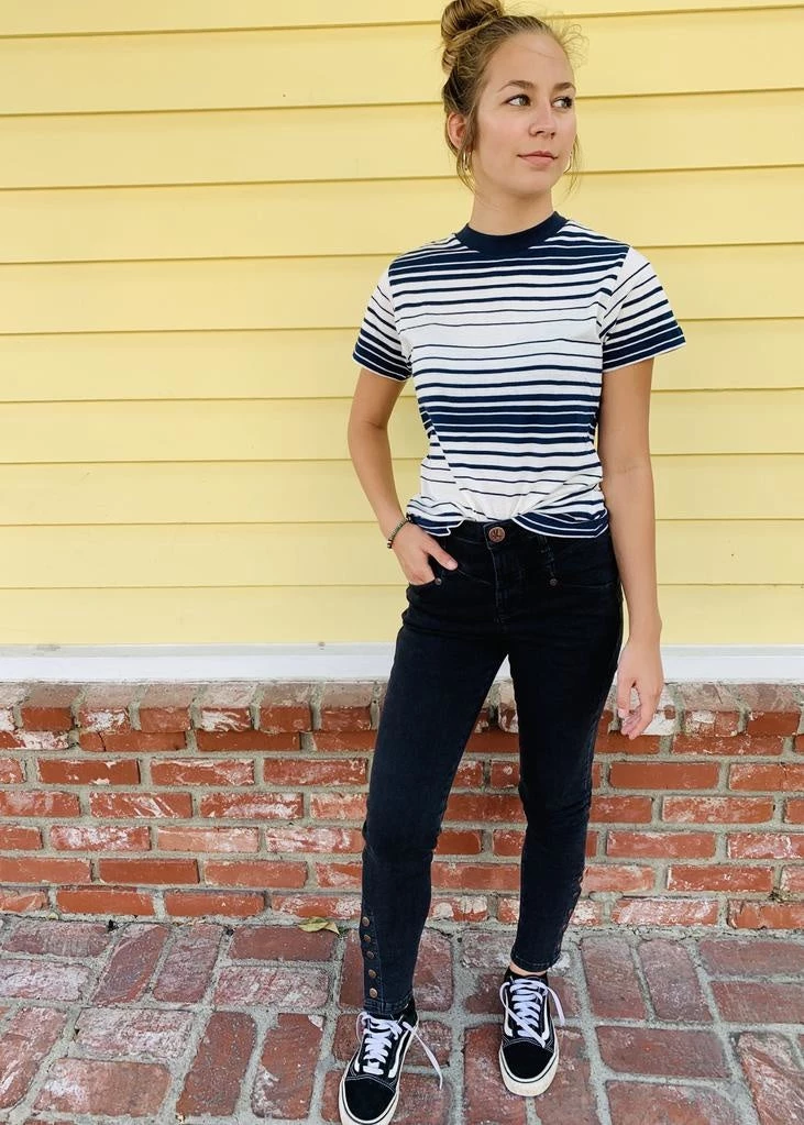 Rollas Jeans Rollas Fader Stripe Tee 2 Rollas Jeans Rollas Fader Stripe Tee