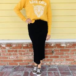 Audrey 3+1 Clothing Fall In Love Middy Skirt