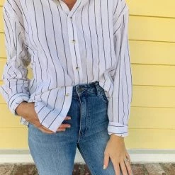 Rollas Jeans Clothing Rollas Slouch Stripe Shirt