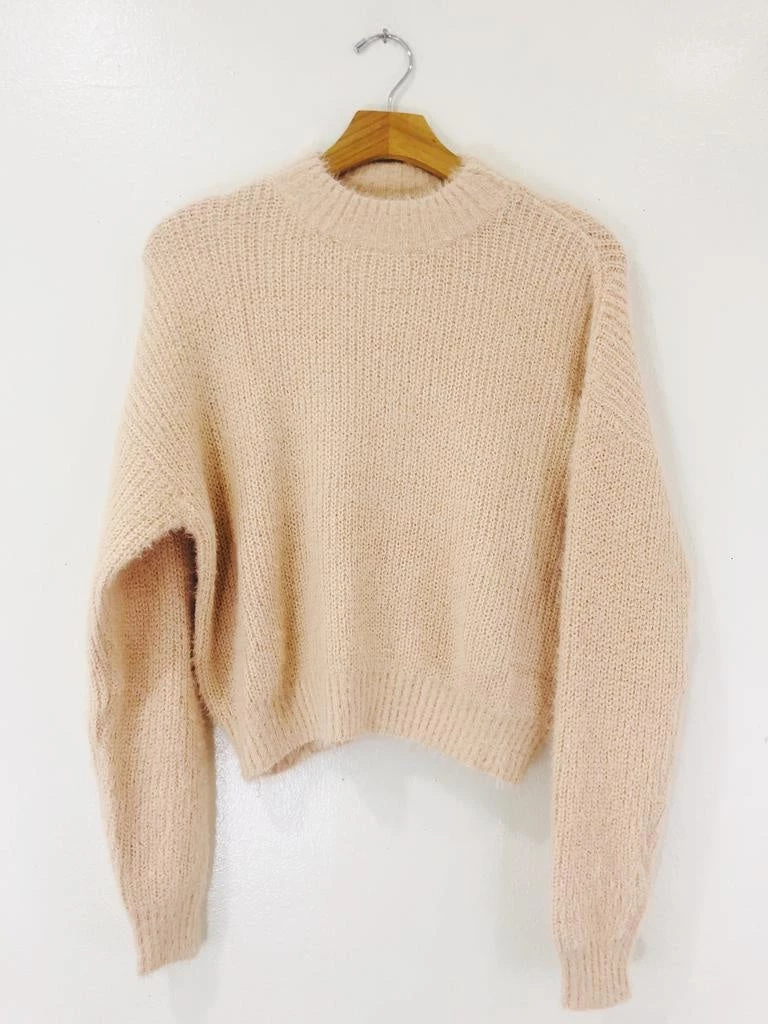 Audrey 3+1 Clothing Angora Knit Long Sleeve Sweater 4 Audrey 3+1 Clothing Angora Knit Long Sleeve Sweater