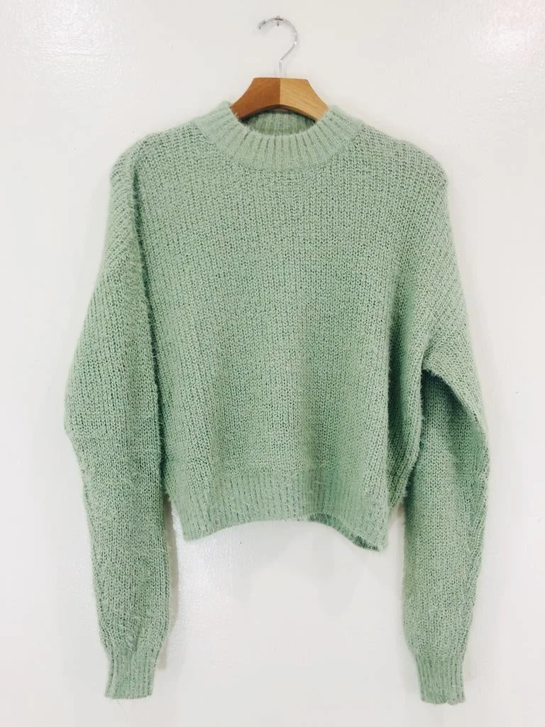 Audrey 3+1 Clothing Angora Knit Long Sleeve Sweater 8 Audrey 3+1 Clothing Angora Knit Long Sleeve Sweater