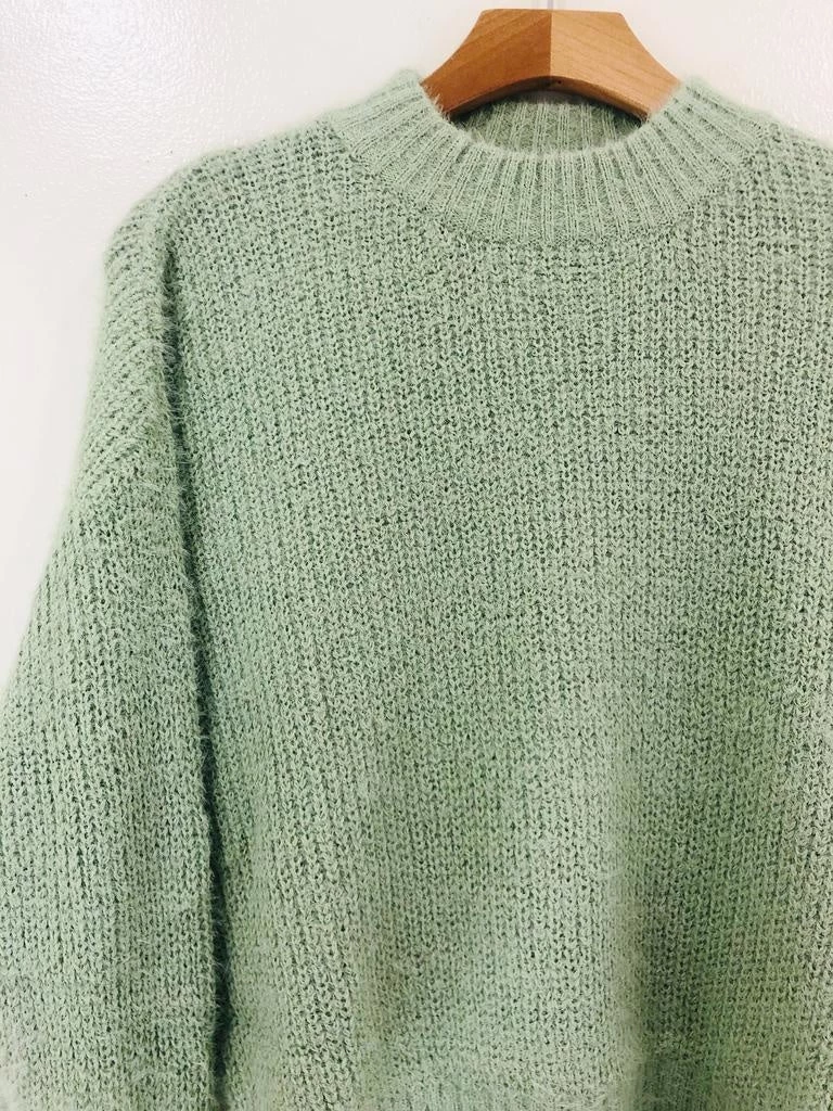 Audrey 3+1 Clothing Angora Knit Long Sleeve Sweater 10 Audrey 3+1 Clothing Angora Knit Long Sleeve Sweater