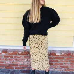 Audrey 3+1 Spotted Dots Slip Skirt Clothing