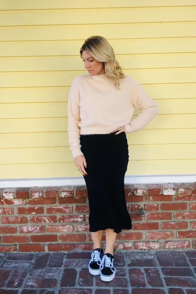 Audrey 3+1 Clothing Angora Knit Long Sleeve Sweater 1 Audrey 3+1 Clothing Angora Knit Long Sleeve Sweater