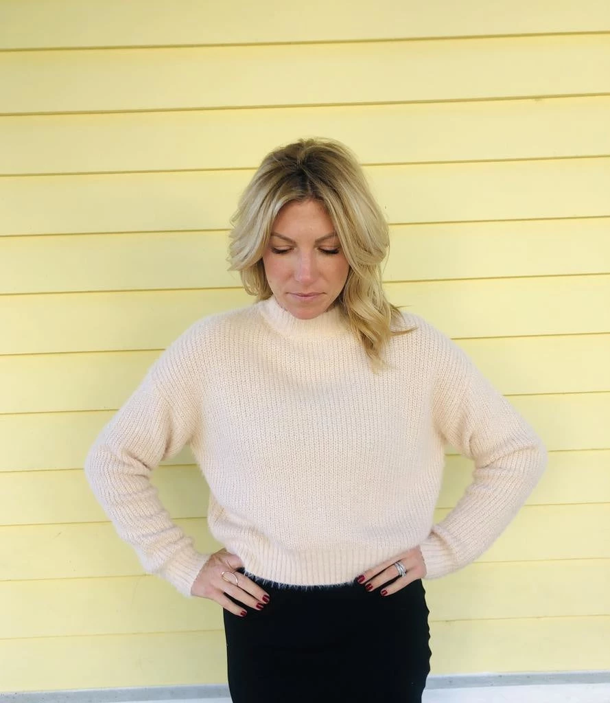 Audrey 3+1 Clothing Angora Knit Long Sleeve Sweater 5 Audrey 3+1 Clothing Angora Knit Long Sleeve Sweater