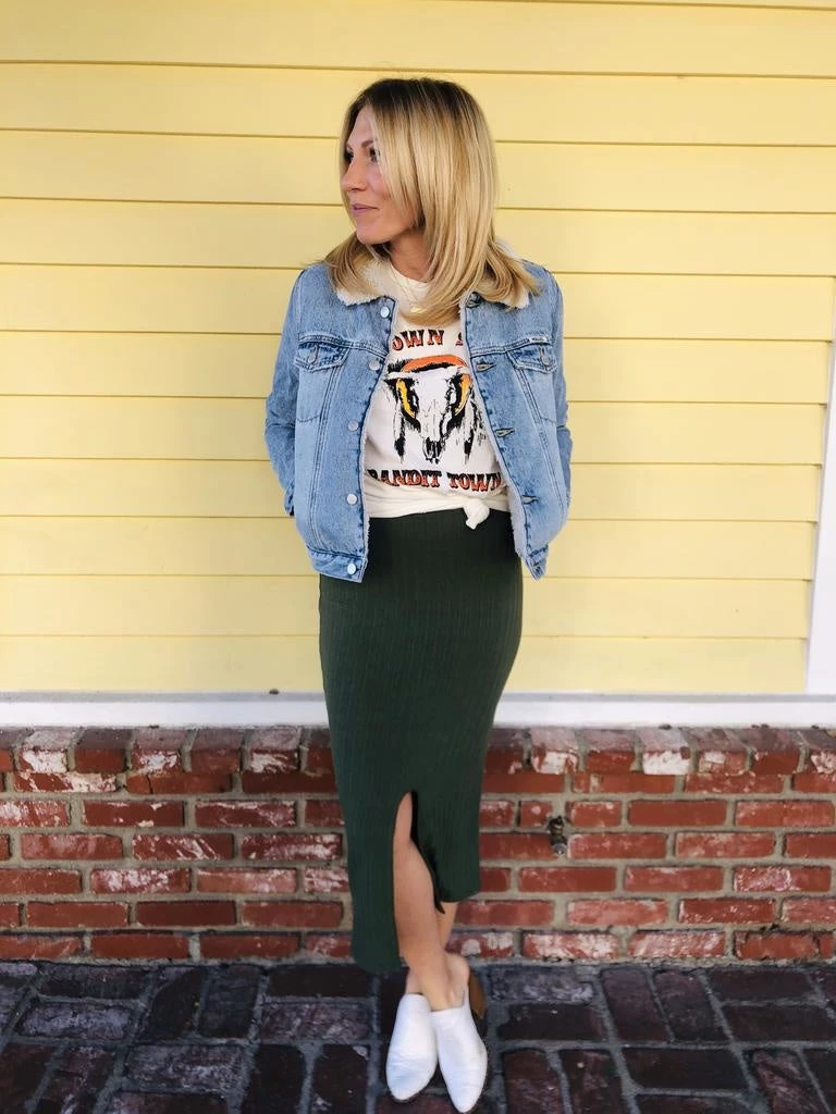 Clothing Trend Notes Midi Sweater Skirt 2 Clothing Trend Notes Midi Sweater Skirt