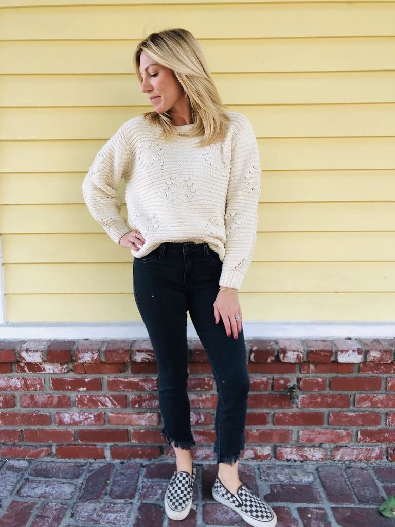 Lush Clothing Two Hearts Sweater 2 Lush Clothing Two Hearts Sweater