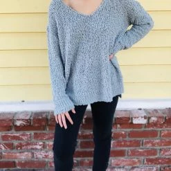 Trend Notes Popcorn Sweater Clothing