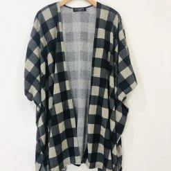 Audrey 3+1 Checker Cardigan