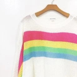 Trend Notes Rainbow Knit Top