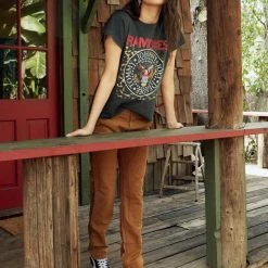 Daydreamer Ramones Leopard Crest Tour Tee