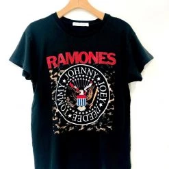 Daydreamer Ramones Leopard Crest Tour Tee