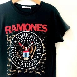 Daydreamer Ramones Leopard Crest Tour Tee