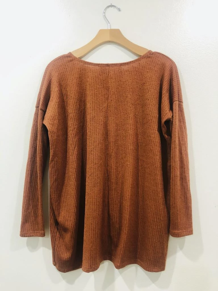 Clothing Audrey 3+1 Chillax Rust Sweater 3 Clothing Audrey 3+1 Chillax Rust Sweater