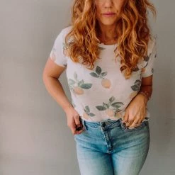 Chaser Brand Clothing Chaser Lemon Vintage Crew