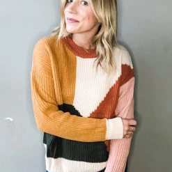 Hem & Thread Clothing Color My Block Knit Sweater